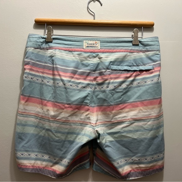 FAHERTY Classic 7-Inch Boardshort Coastal Shores size 32 - Picture 4 of 6